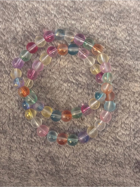 Artisan Jewelry - Artisan Multicolor Beaded Stretch Bracelet - Pastel Mix